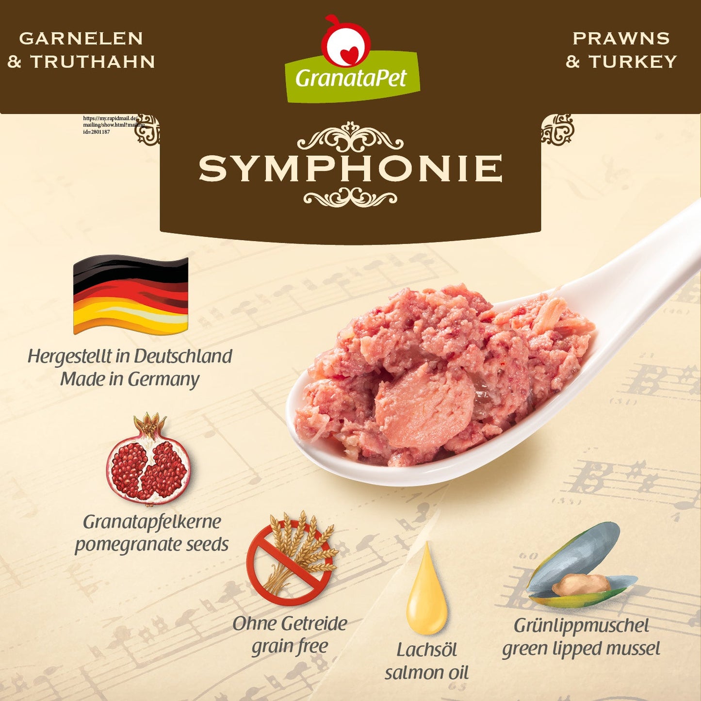 GranataPet Symphonie - No. 2 Prawns & Turkey