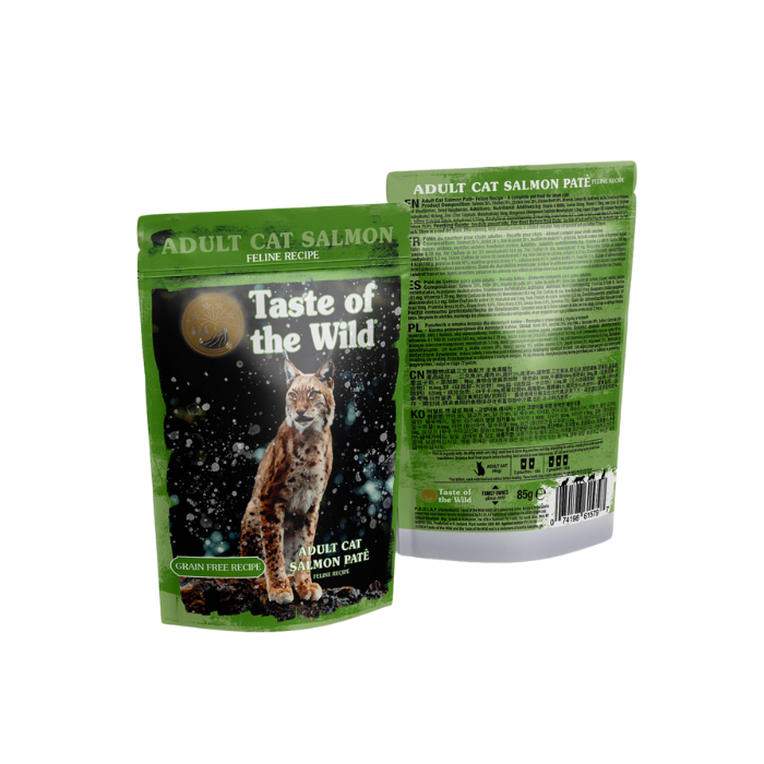 TOW Adult Cat Salmon with Chicken Pate Pouch 85g x12
