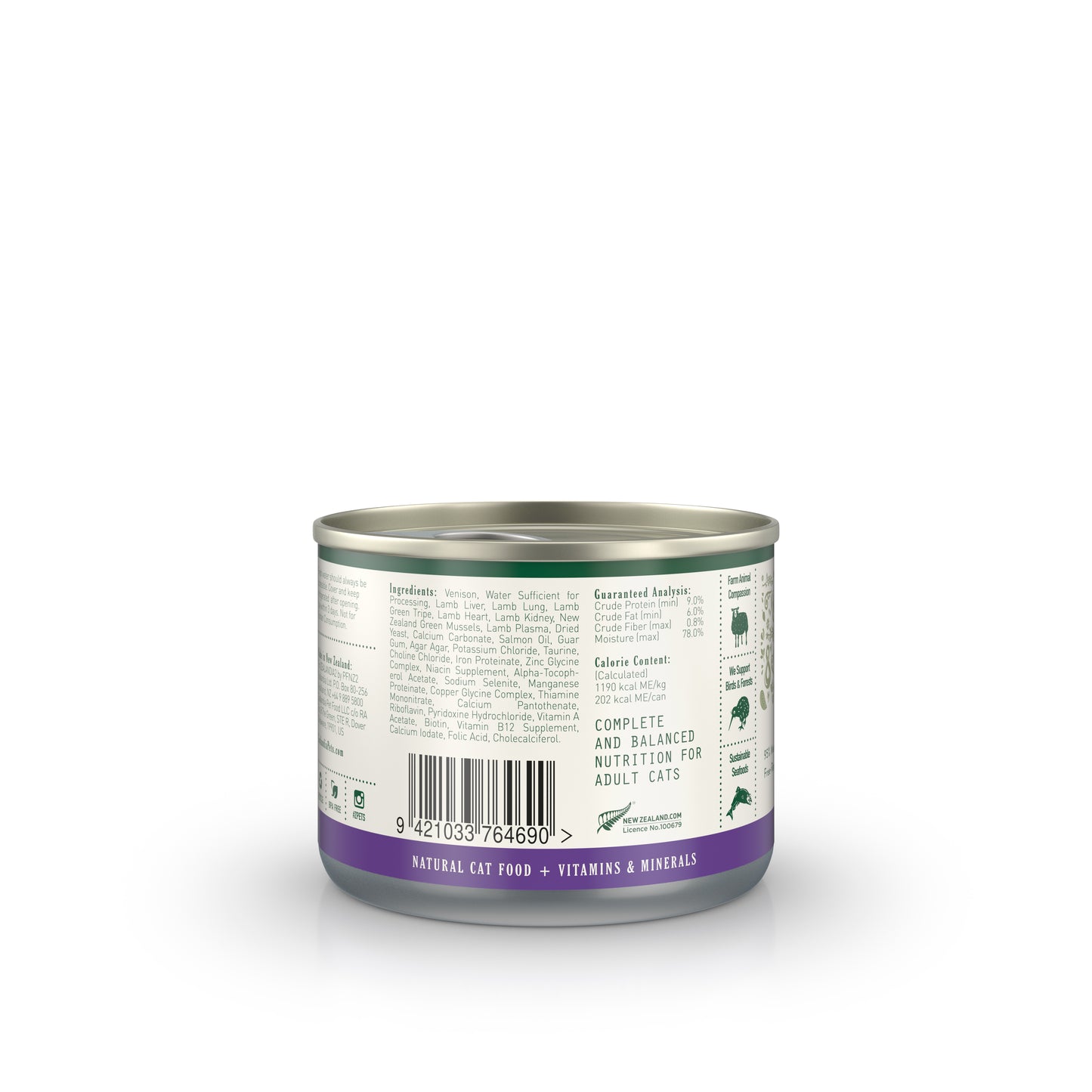Zealandia Deluxe Venison Pâté Adult Cat Food