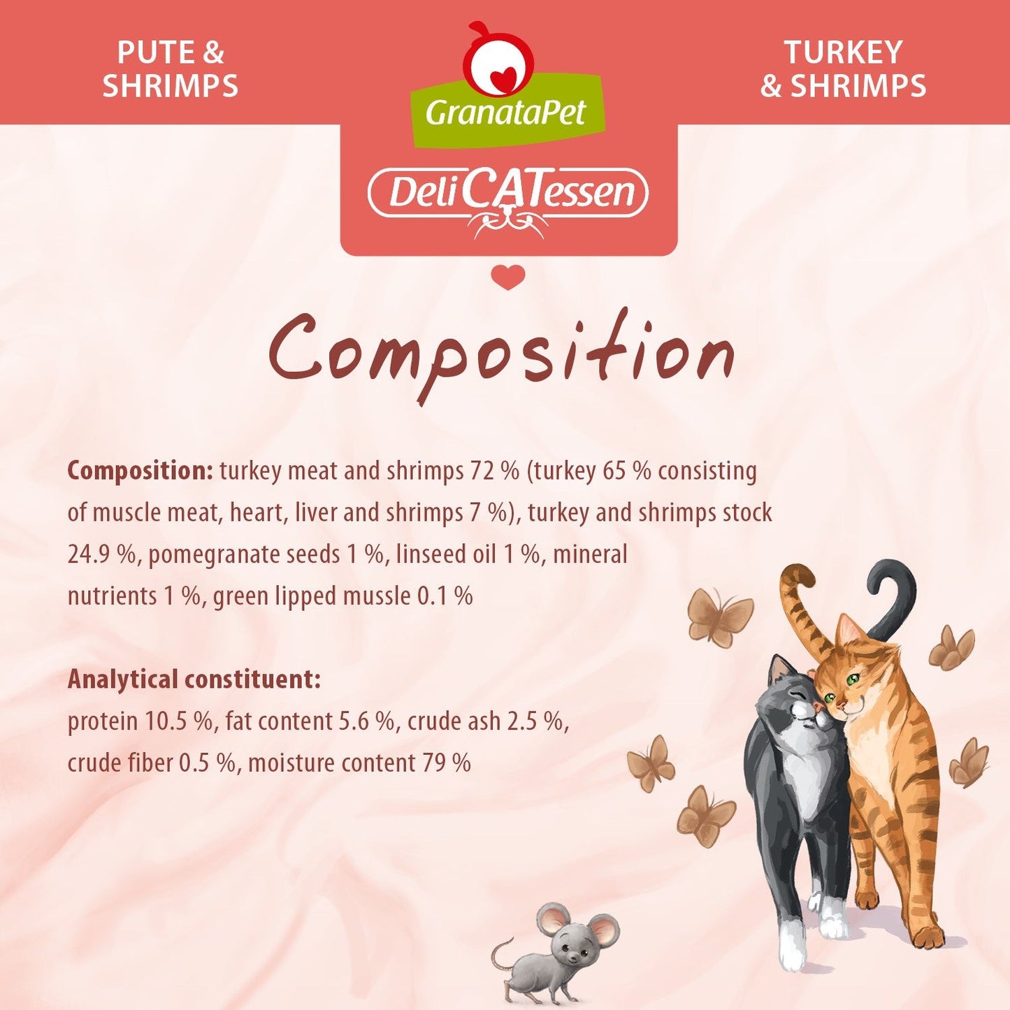 GranataPet DeliCATessen Cat Wet Food - Turkey & Shrimps