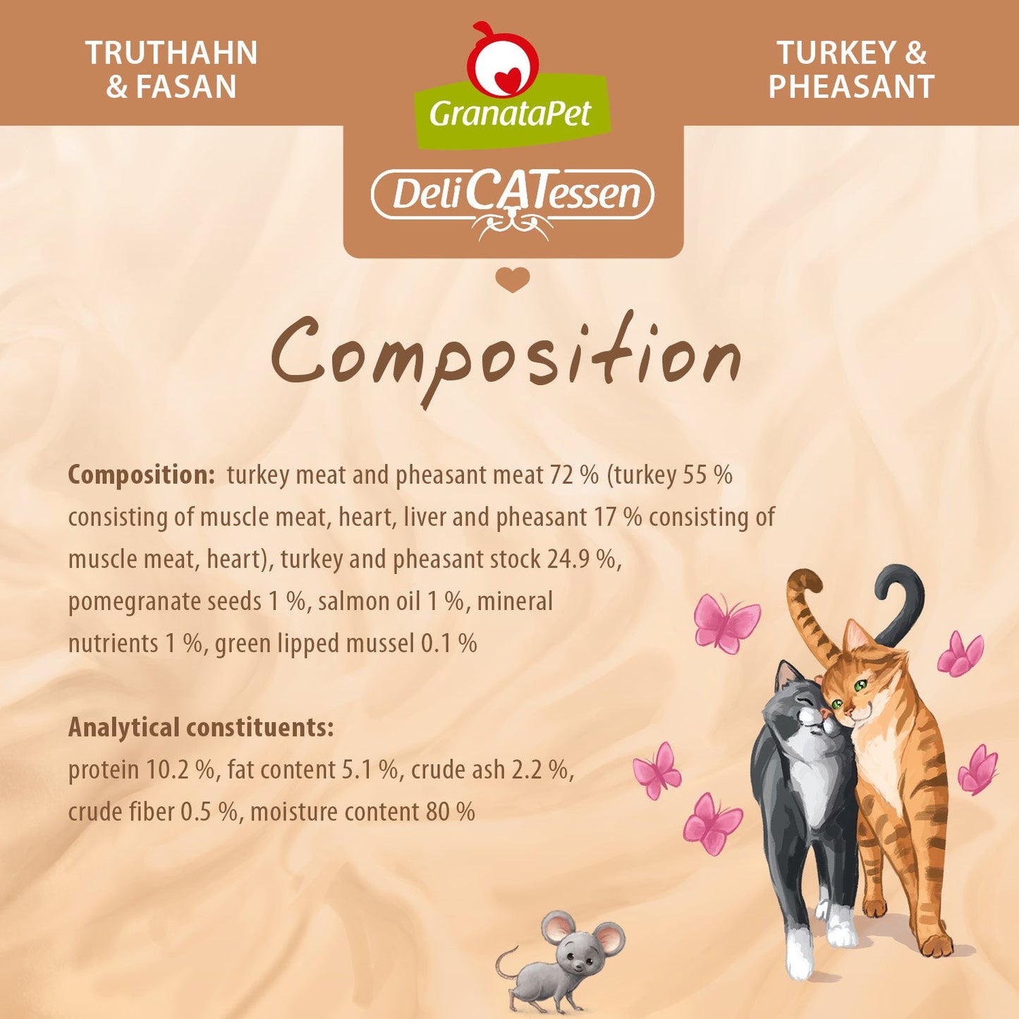 GranataPet DeliCATessen Cat Wet Food - Turkey & Pheasant