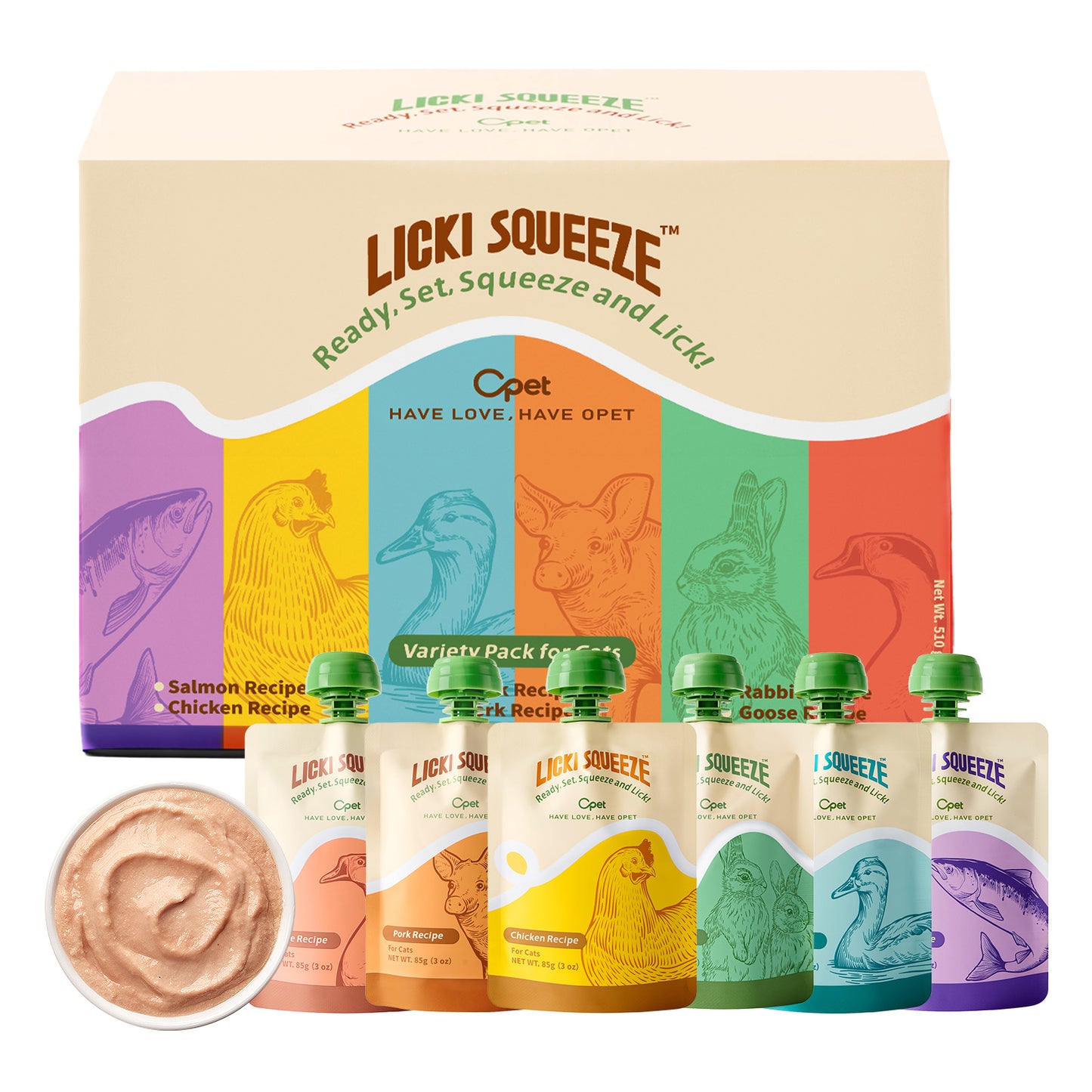 OPET Licki Squeeze 85G x 6