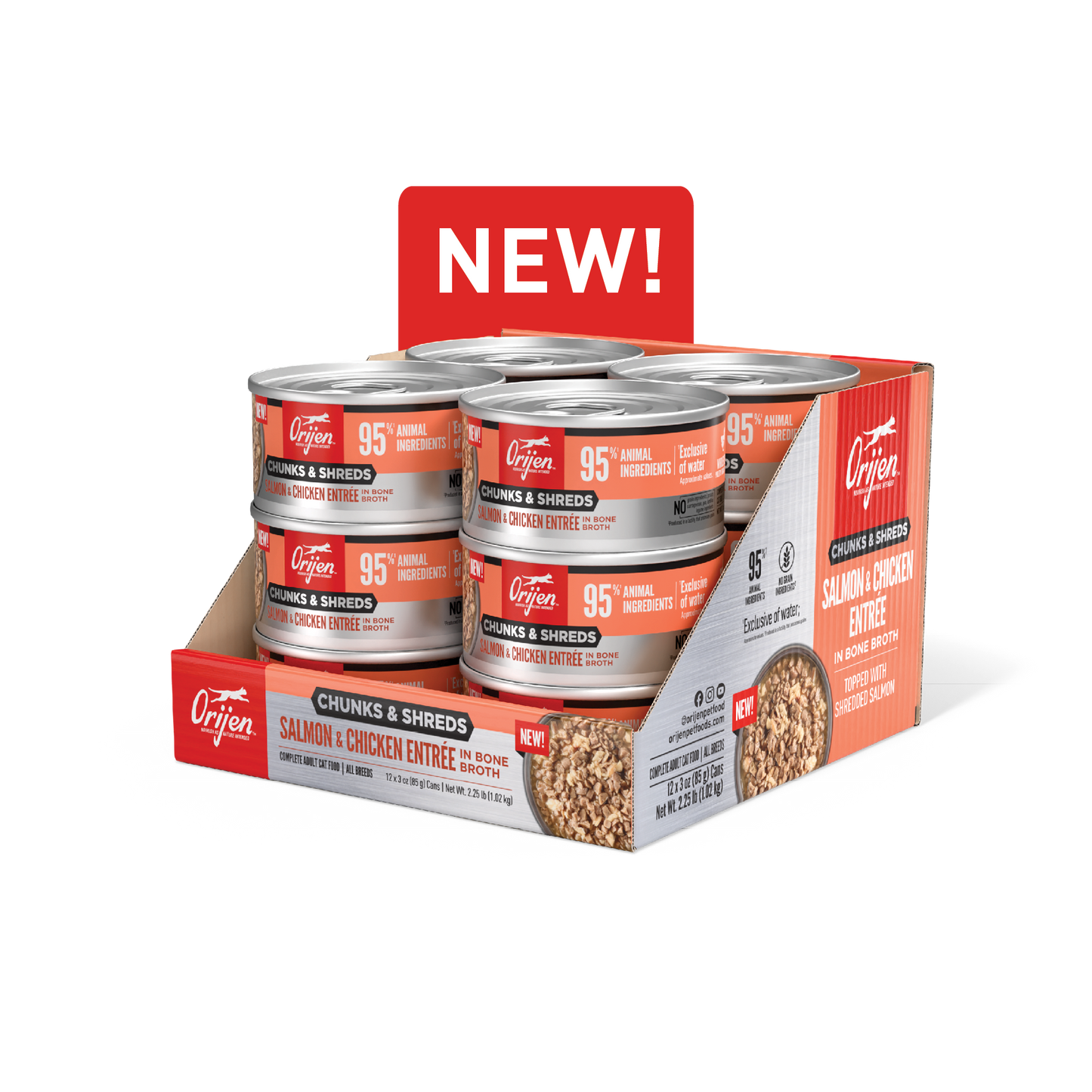 Origen Cat Chunks and Shreds Salmon and Chicken