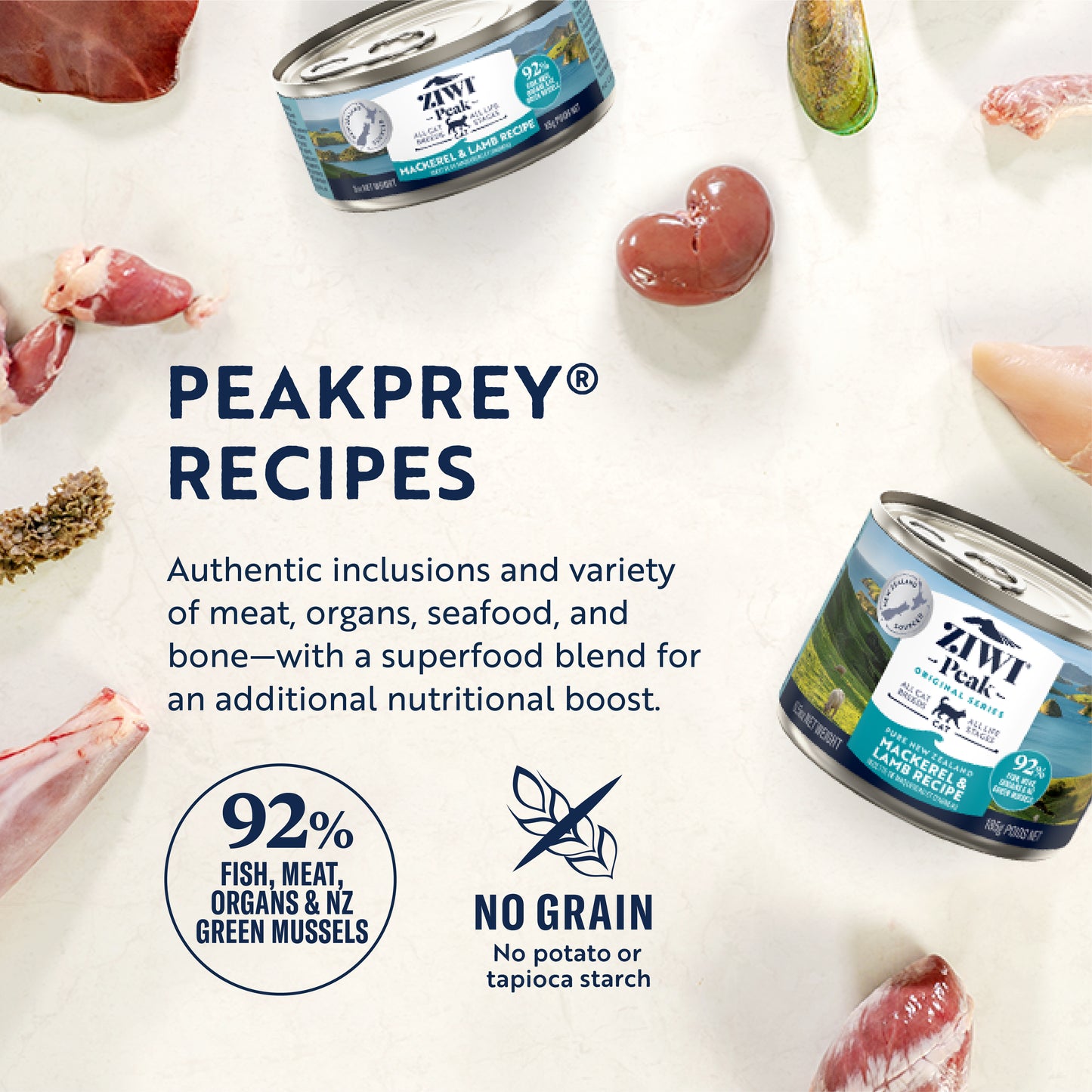 ZIWI Peak® Can Original Series Mackerel & Lamb Recipe for cats