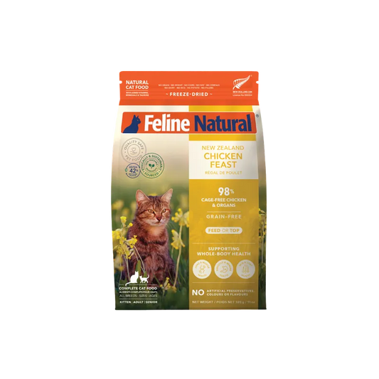 FELINE NATURAL GRAIN-FREE FD NZ CHICKEN FEAST 320G