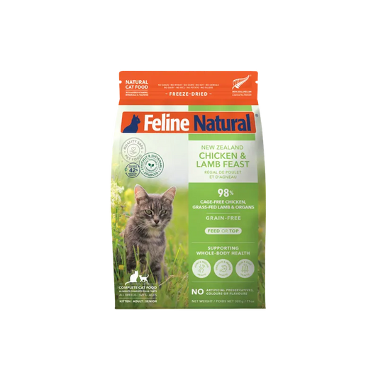 FELINE NATURAL GRAIN-FREE FD NZ CHICKEN & LAMB FEAST
