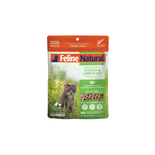 FELINE NATURAL GRAIN-FREE FD NZ CHICKEN & LAMB FEAST