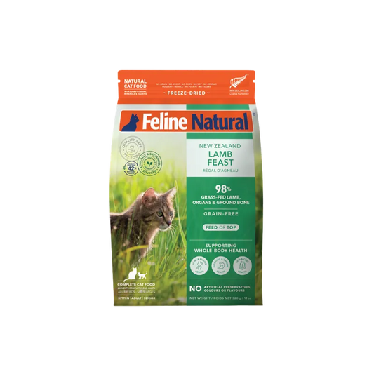 FELINE NATURAL GRAIN-FREE FD NZ LAMB FEAST 320G