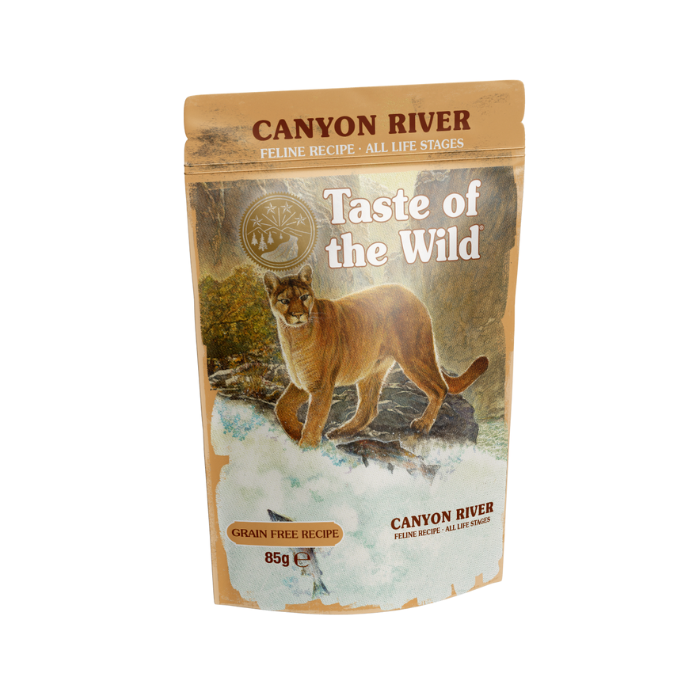 TOW Canyon River Cat Chunks in Gravy Pouch 85g x12