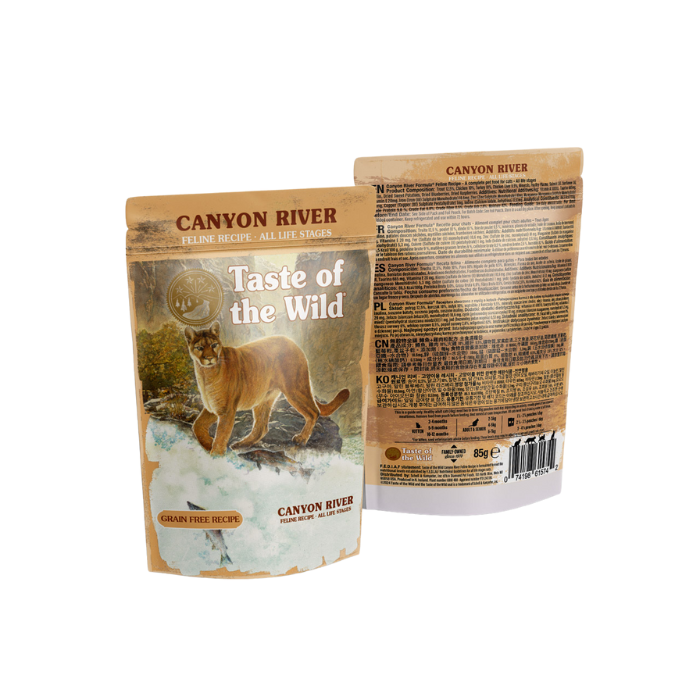 TOW Canyon River Cat Chunks in Gravy Pouch 85g x12