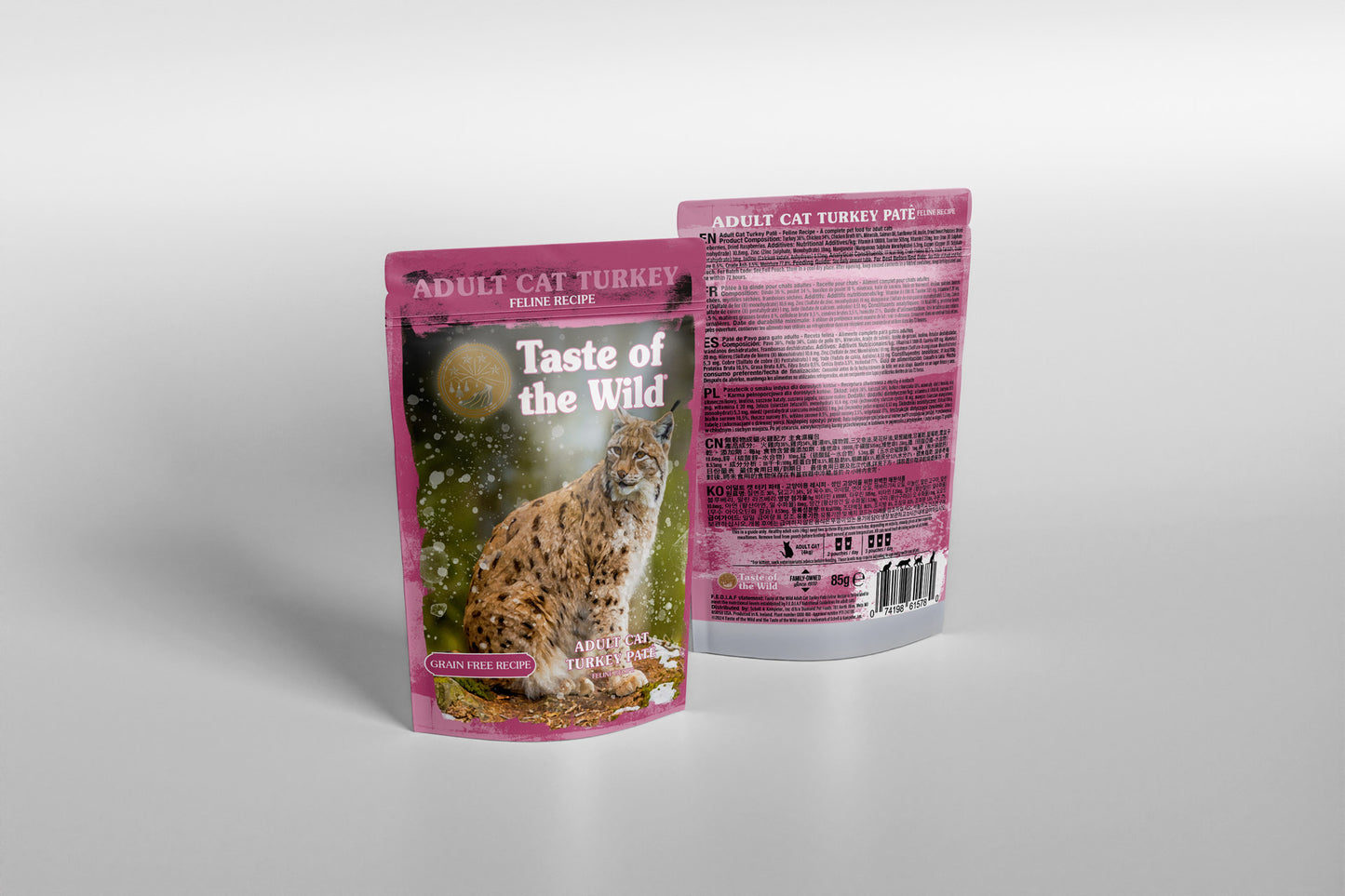 TOW Adult Cat Turkey with Chicken Pate Pouch 85g x12