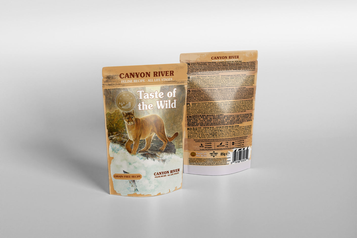 TOW Canyon River Cat Chunks in Gravy Pouch 85g x12