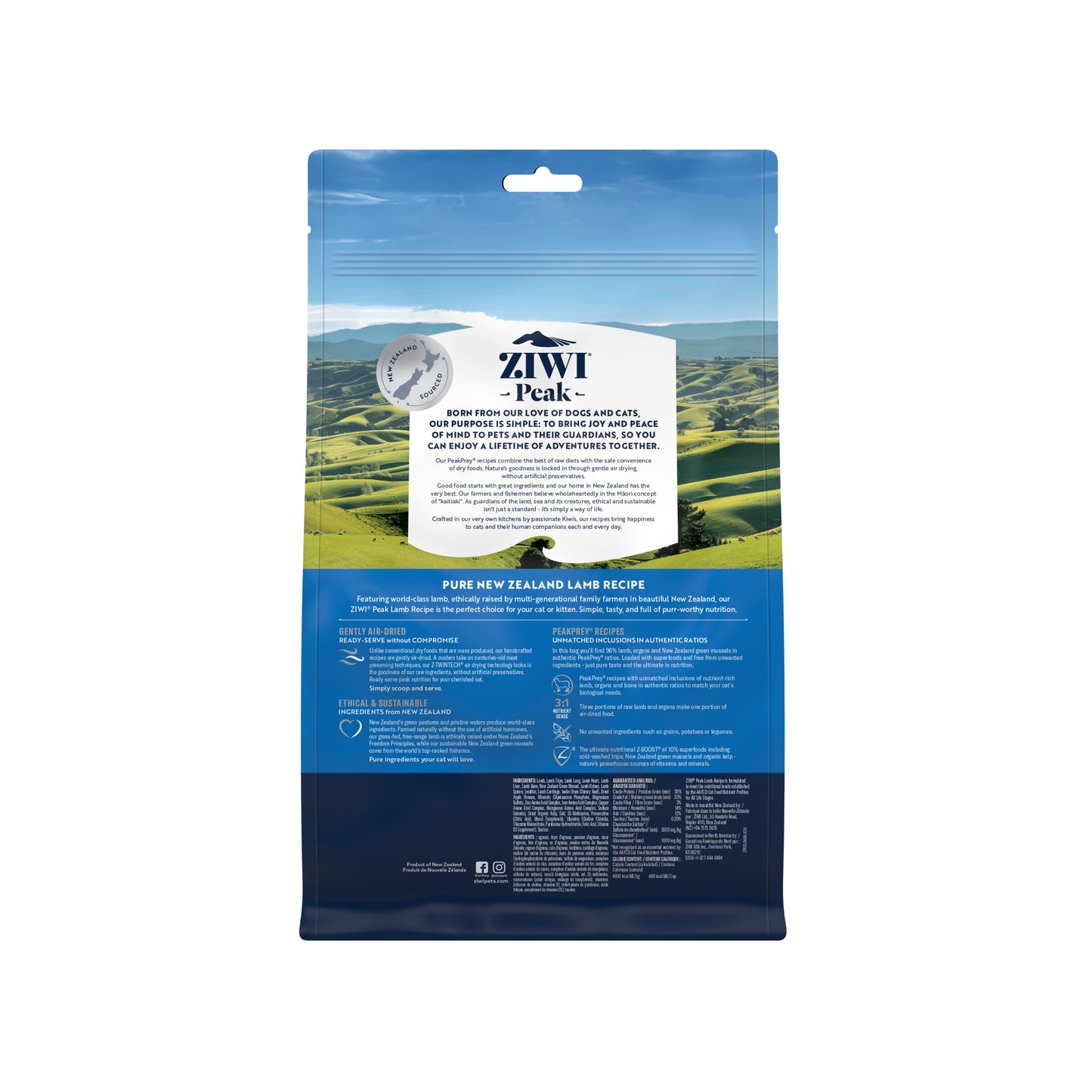 ZIWI Peak® Air-dried  Original Series Lamb Recipe for cats