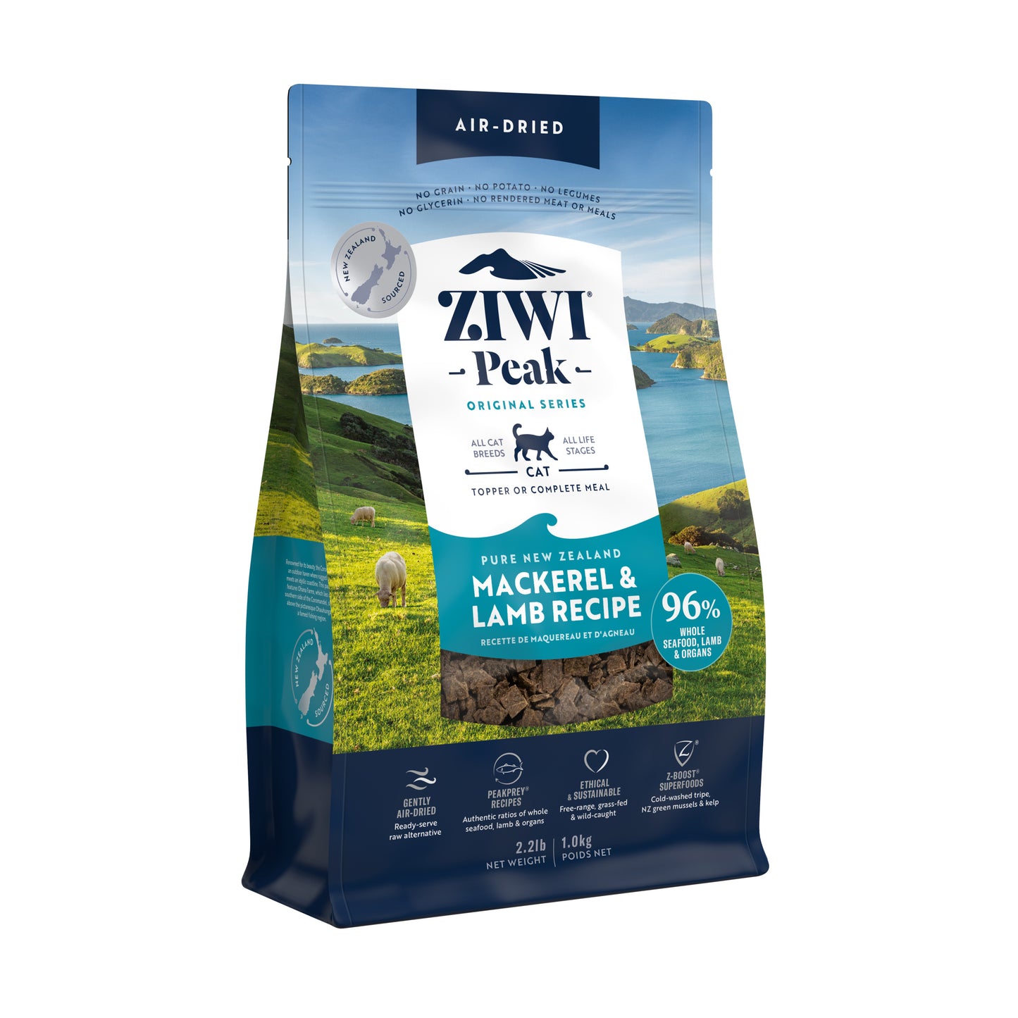 ZIWI Peak® Air-dried  Original Series Mackerel & Lamb Recipe for cats