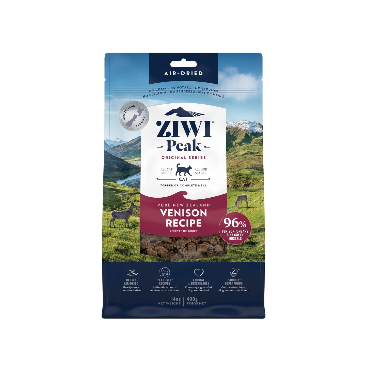 ZIWI Peak® Air-dried  Original Series Venison Recipe for cats