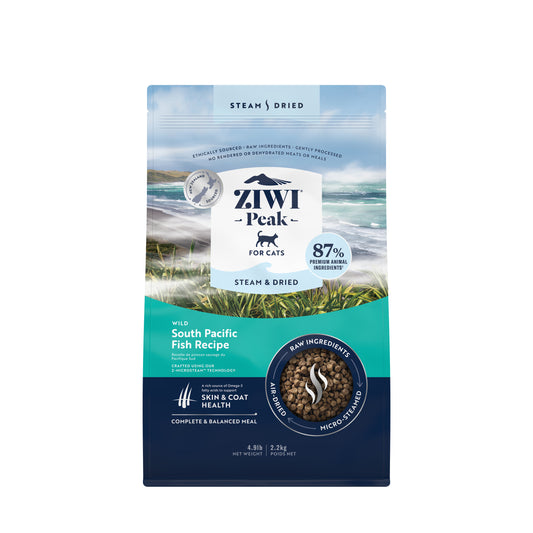 ZIWI Peak® Steam & Dried   Wild South Pacific Fish Recipe for cats