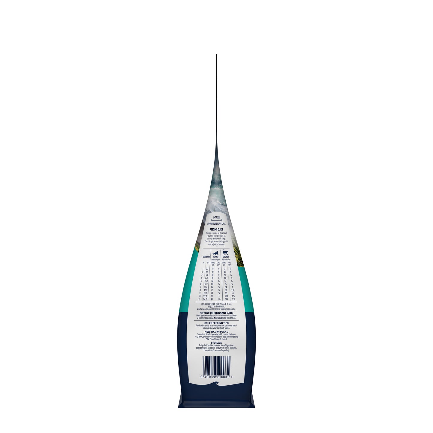 ZIWI Peak® Steam & Dried   Wild South Pacific Fish Recipe for cats